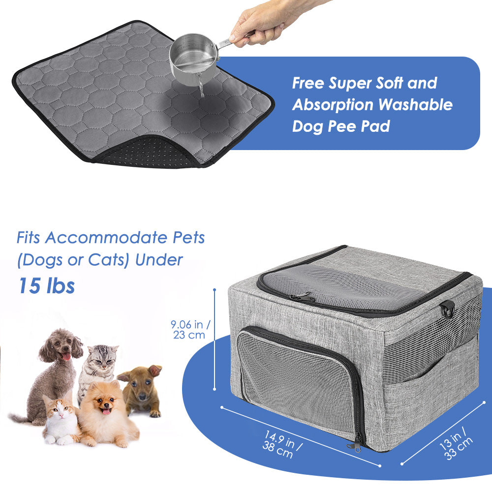Dog Car Seat - Grey