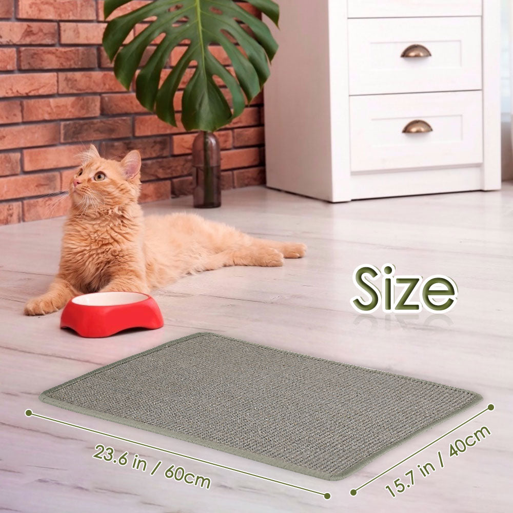 Cat Scratcher Mat - Pale Green
