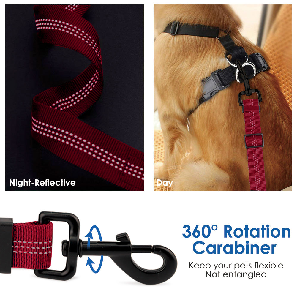 2 Pack Lartch Bar Attachment Seat Belt - Red