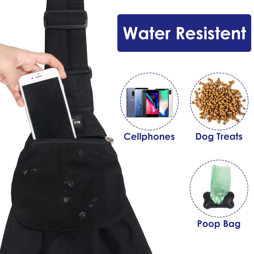 Pet Hand Free Sling Bag - Black
