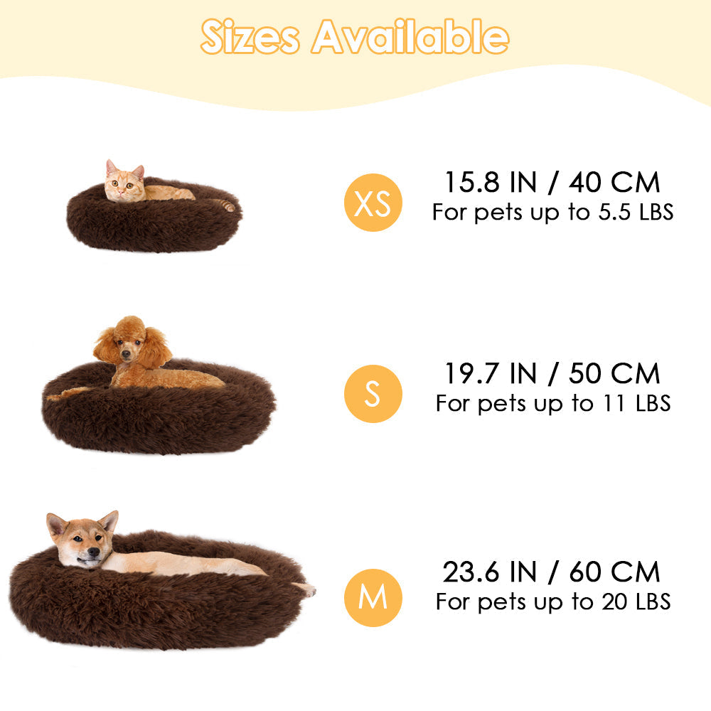 Pet Calming Bed - Coffee