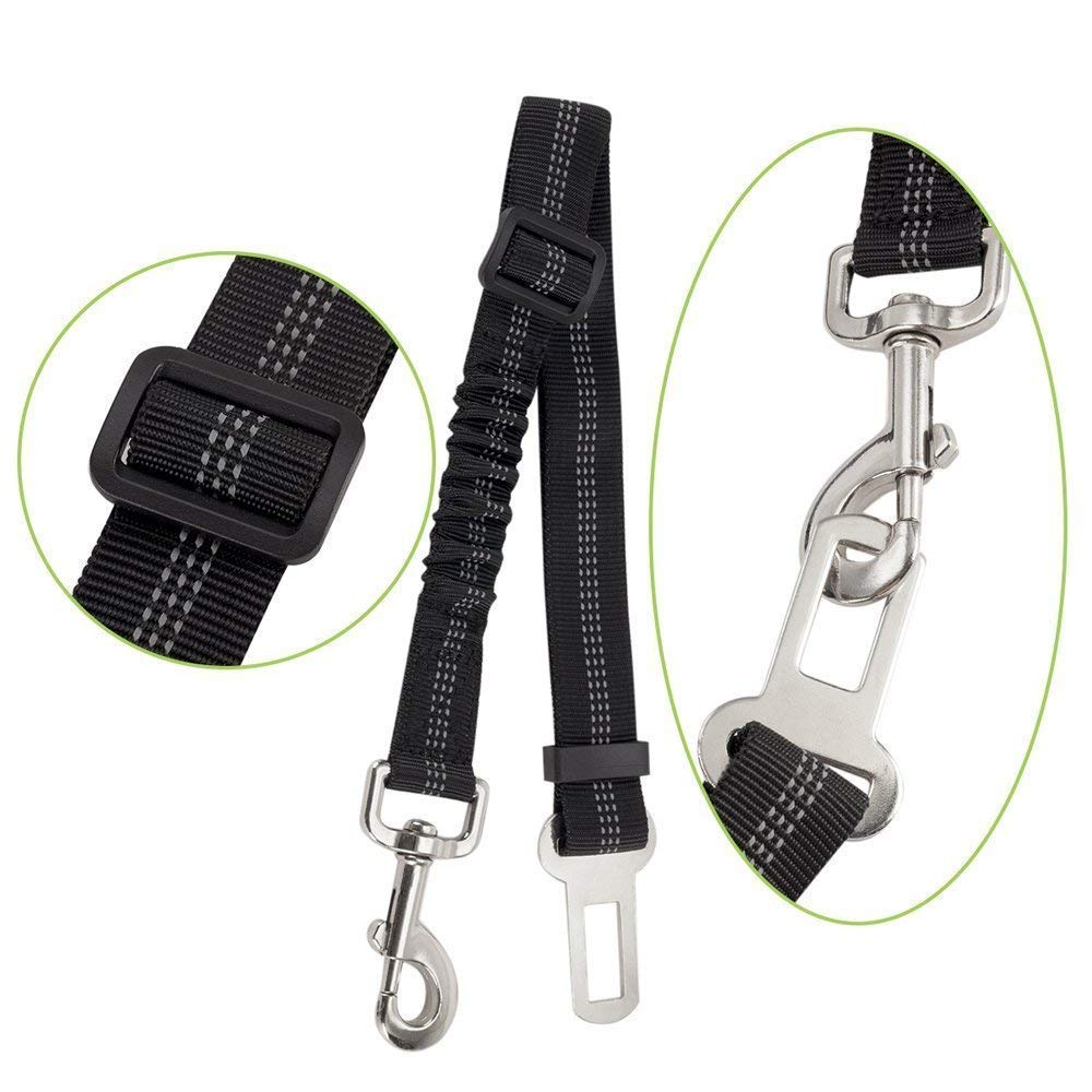 Dog Car Harness & Seat Belt - Red