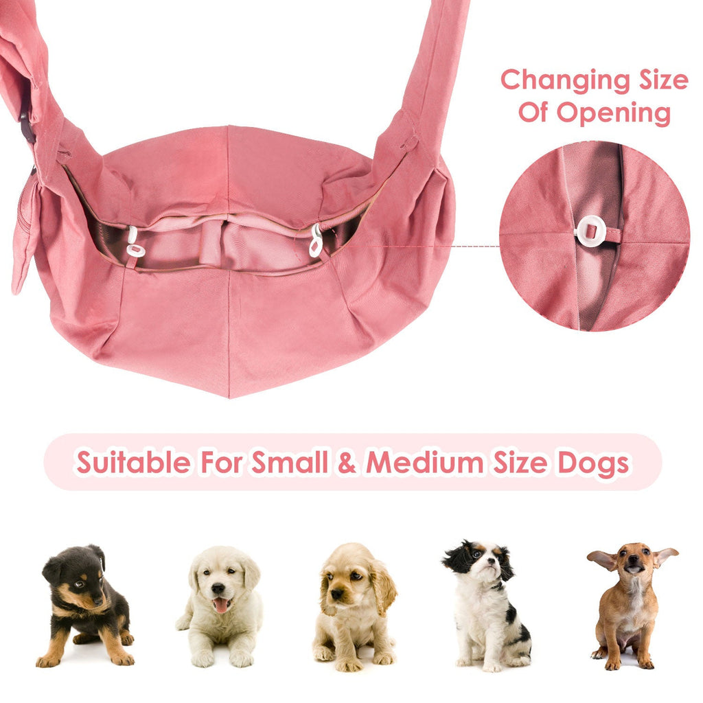 Pet Hand Free Sling Bag - Pink