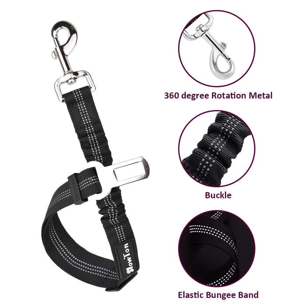 Dog Car Harness & Seat Belt - Burgundy