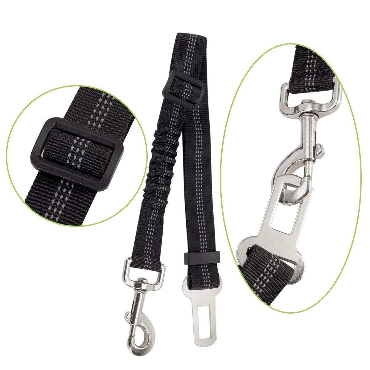 Dog Car Harness &  Seat Belt - Black