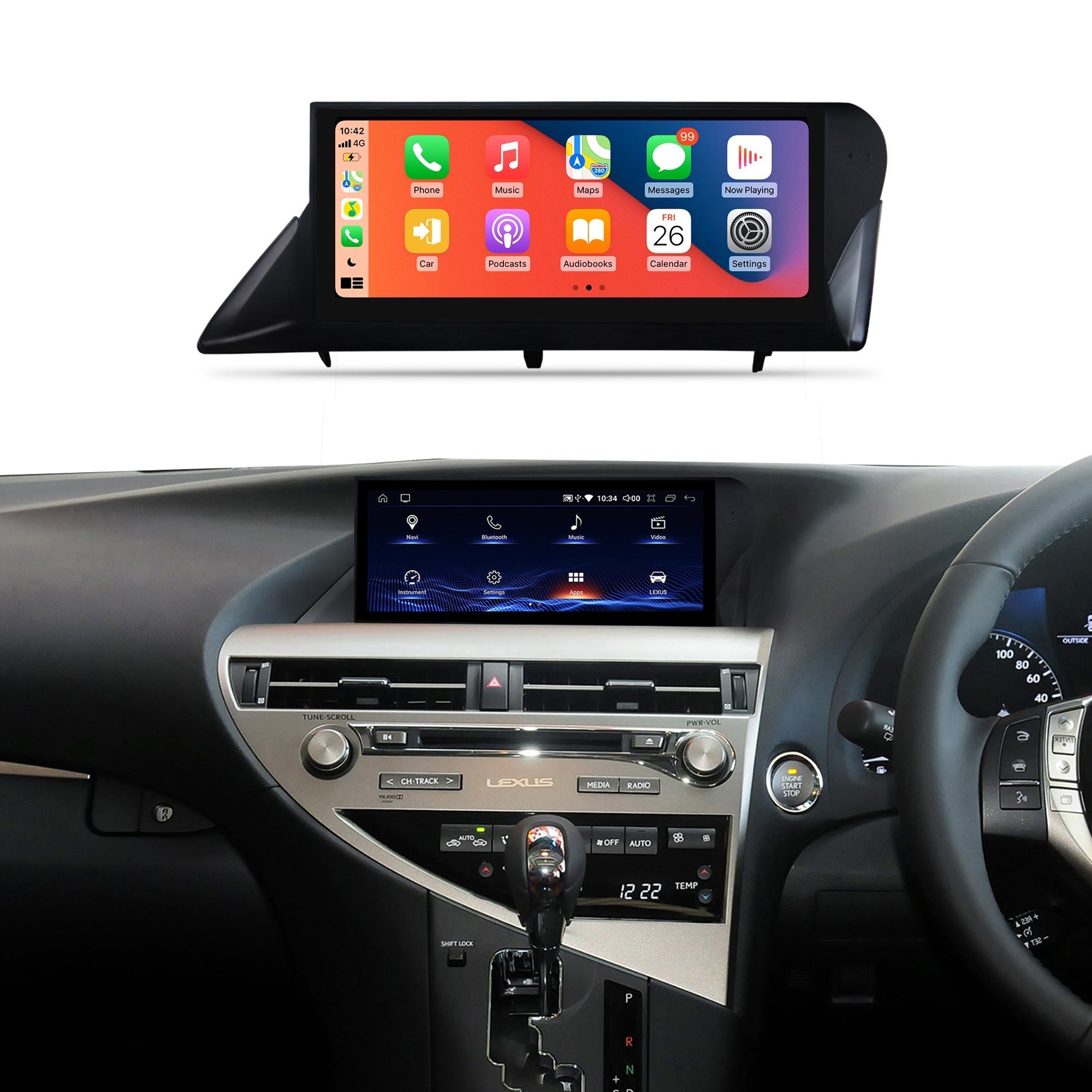 10.25" RX 2009-2014 RHD Lexus Android Screen | Wireless Carplay | 8+64GB