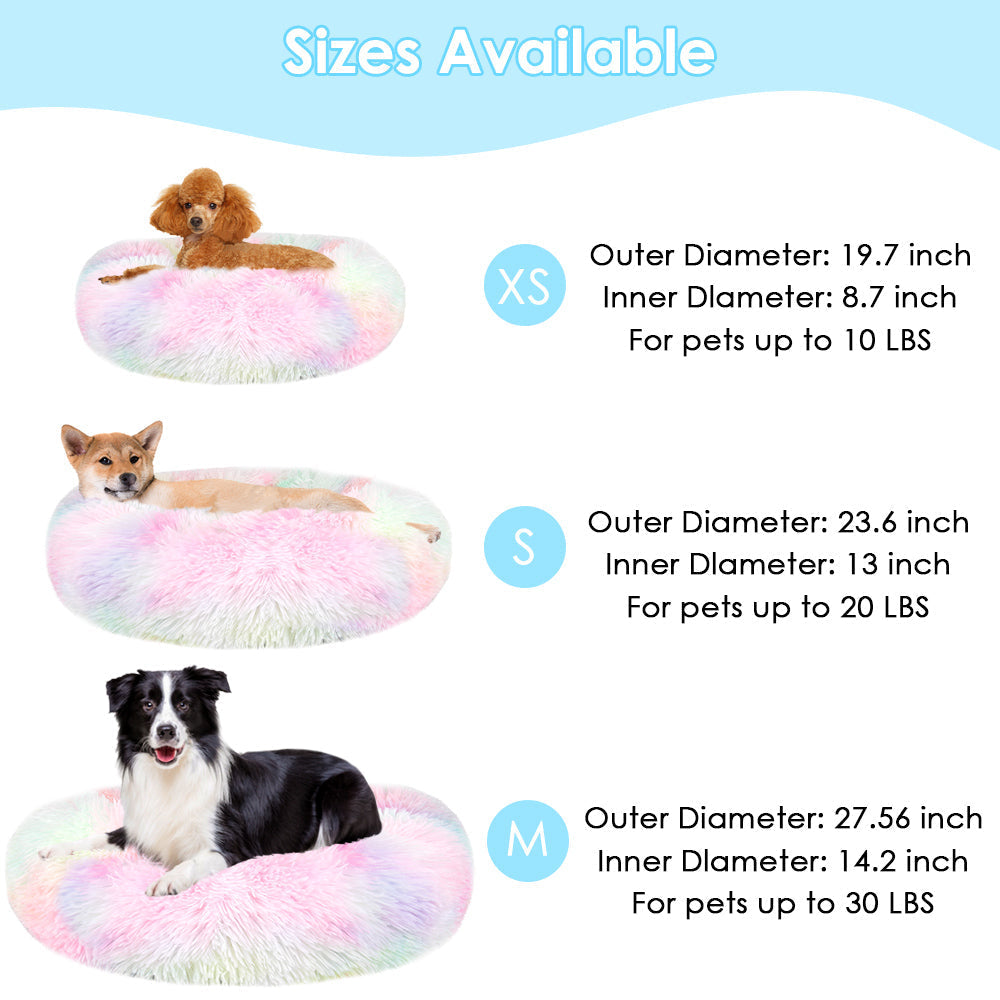 Pet Calming Bed - Mix Pink