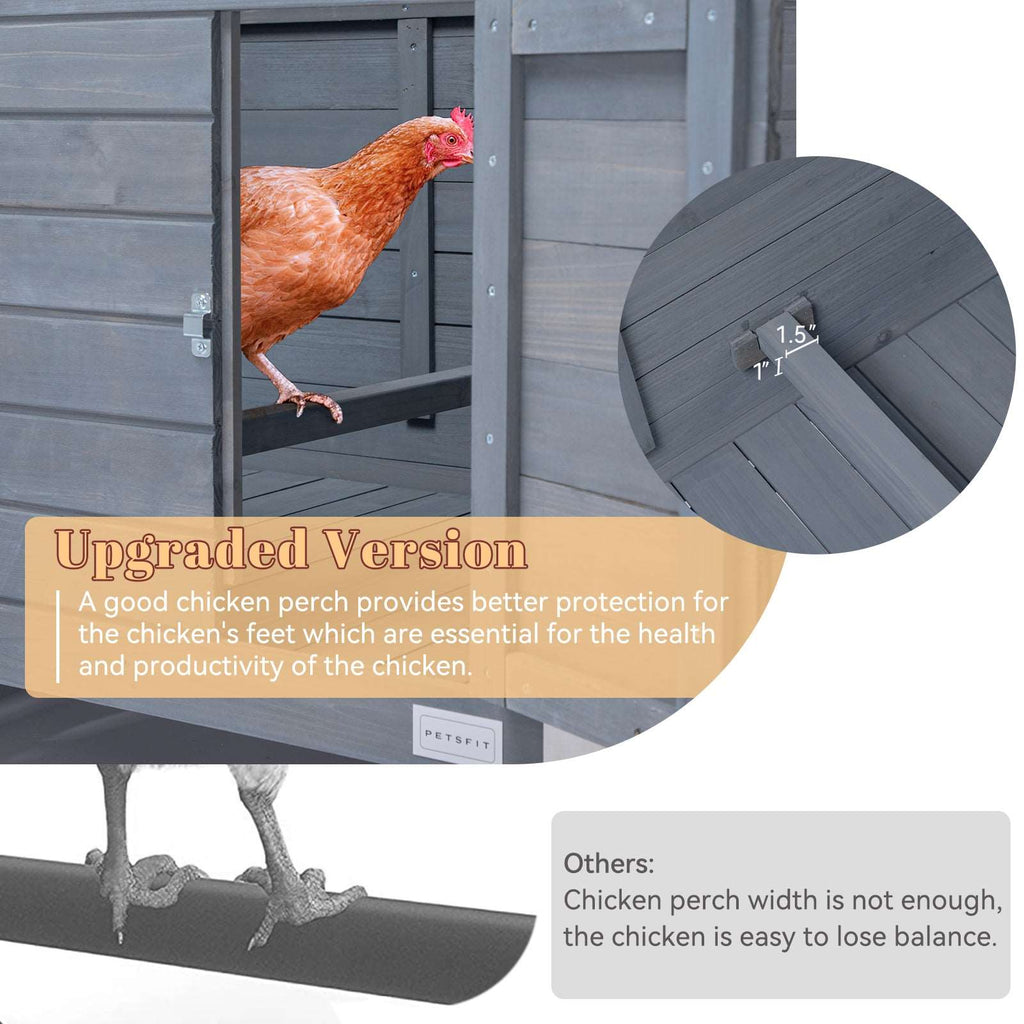 PETSFIT Chicken Coops For Sale Upgraded PerchesWooden Outdoor