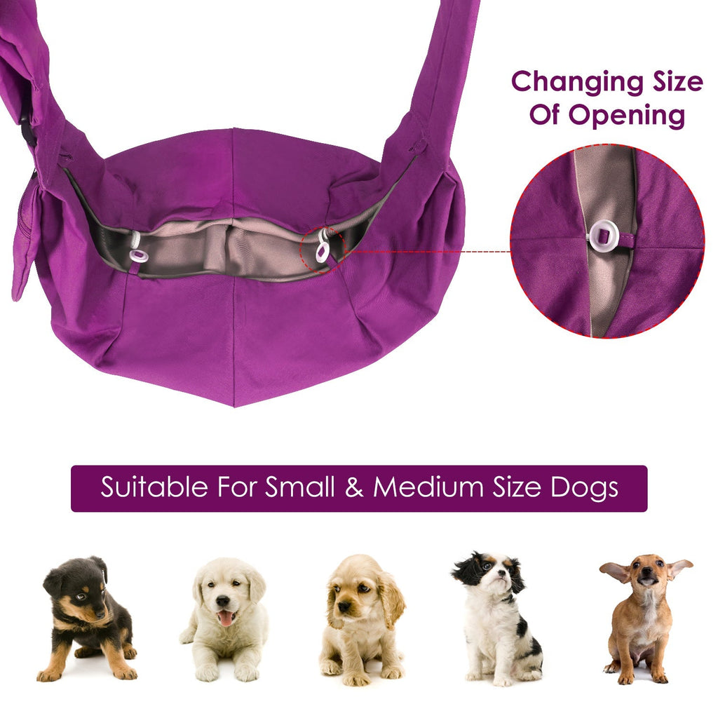 Pet Hand Free Sling Bag - Fuchsia