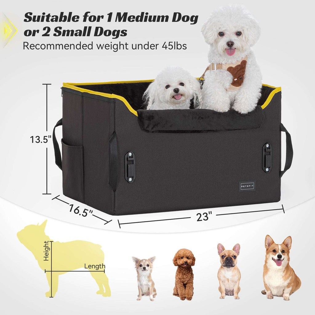 PETSFIT Dog  Car Booster Seat for Medium Dogs
