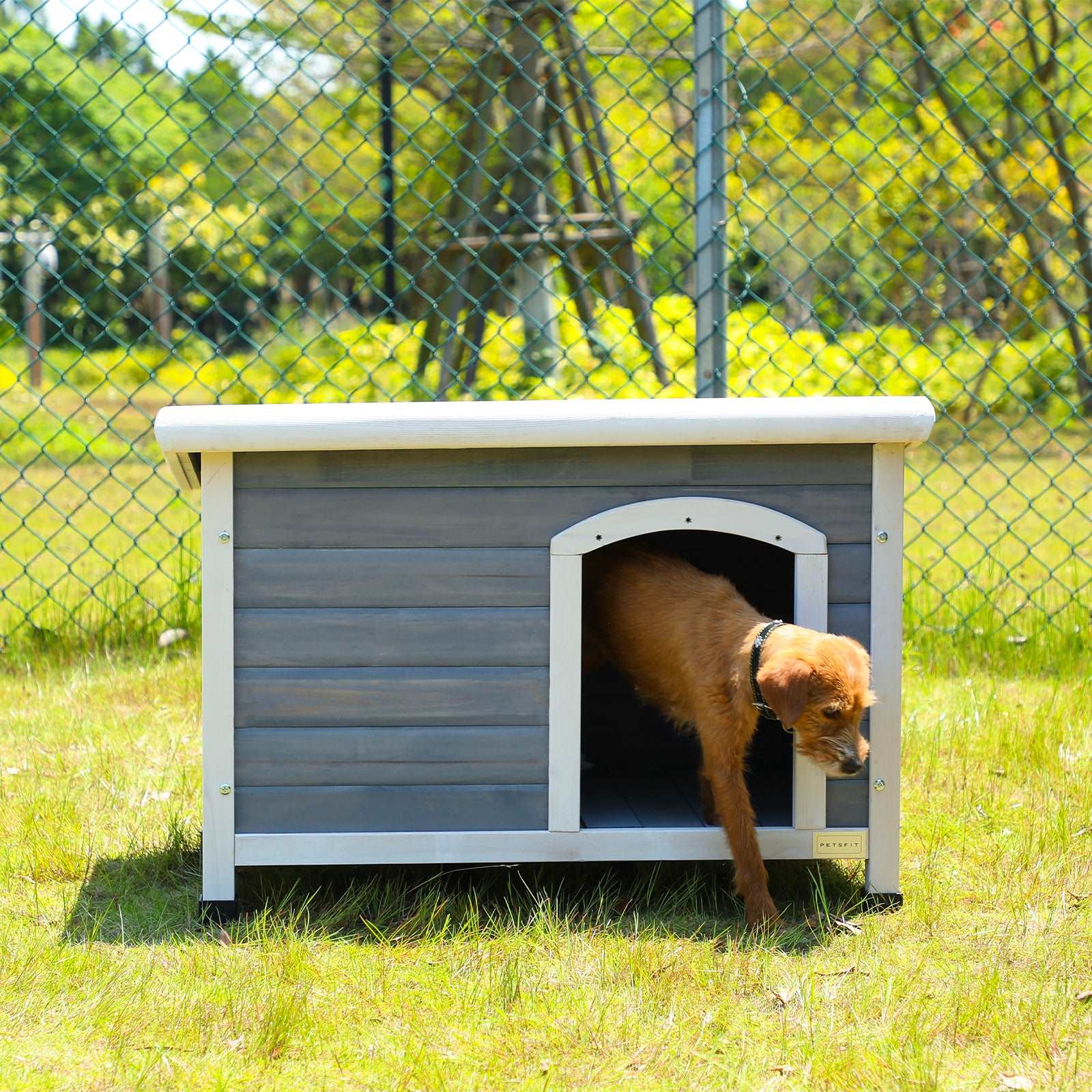 PETSFIT Outdoor Wooden Dog House