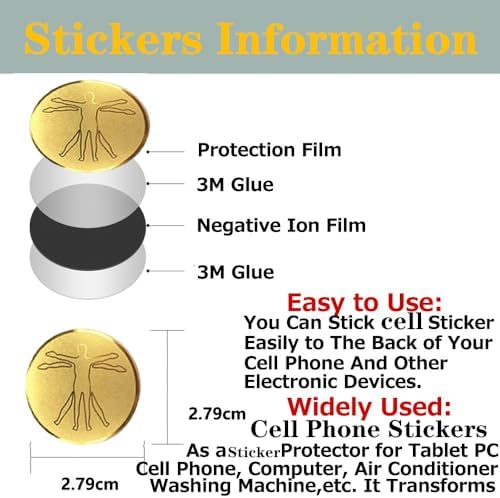 10Pcs Protection Cell Phone Stickers 99% Effective Protector Cell & Smart Phones, Laptops, Tablets, TV, Monitors - All Devices