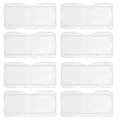 100pcs Boxes Clip Science Slides Container Plastic Slide Storage Holders Microscope Slides Microscope Slide Holding Gadgets specimens Slide Holder Shell Single pp