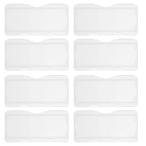 100pcs Boxes Clip Science Slides Container Plastic Slide Storage Holders Microscope Slides Microscope Slide Holding Gadgets specimens Slide Holder Shell Single pp