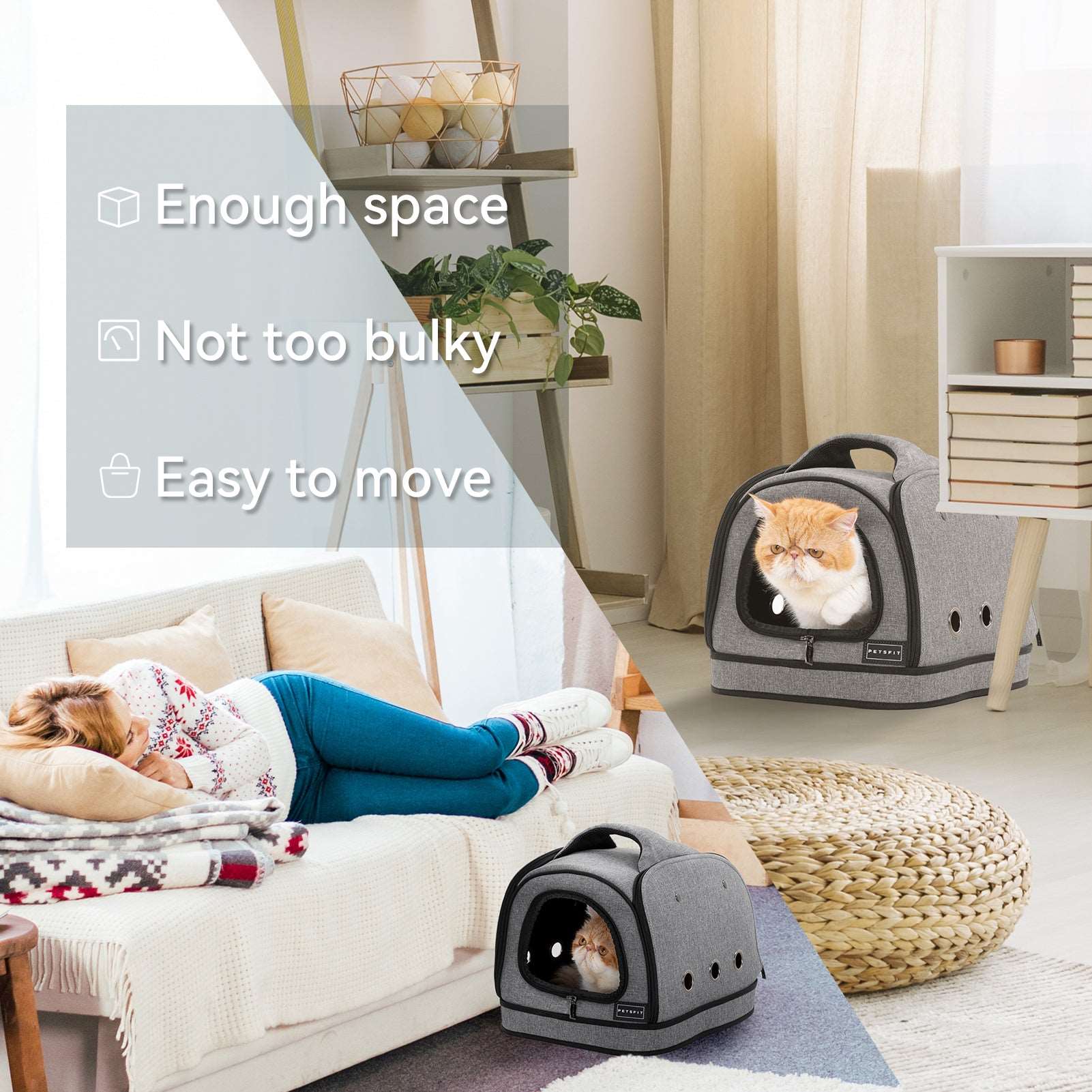 PETSFIT Soft Sided Small Dog Kennel & Cat Kennel