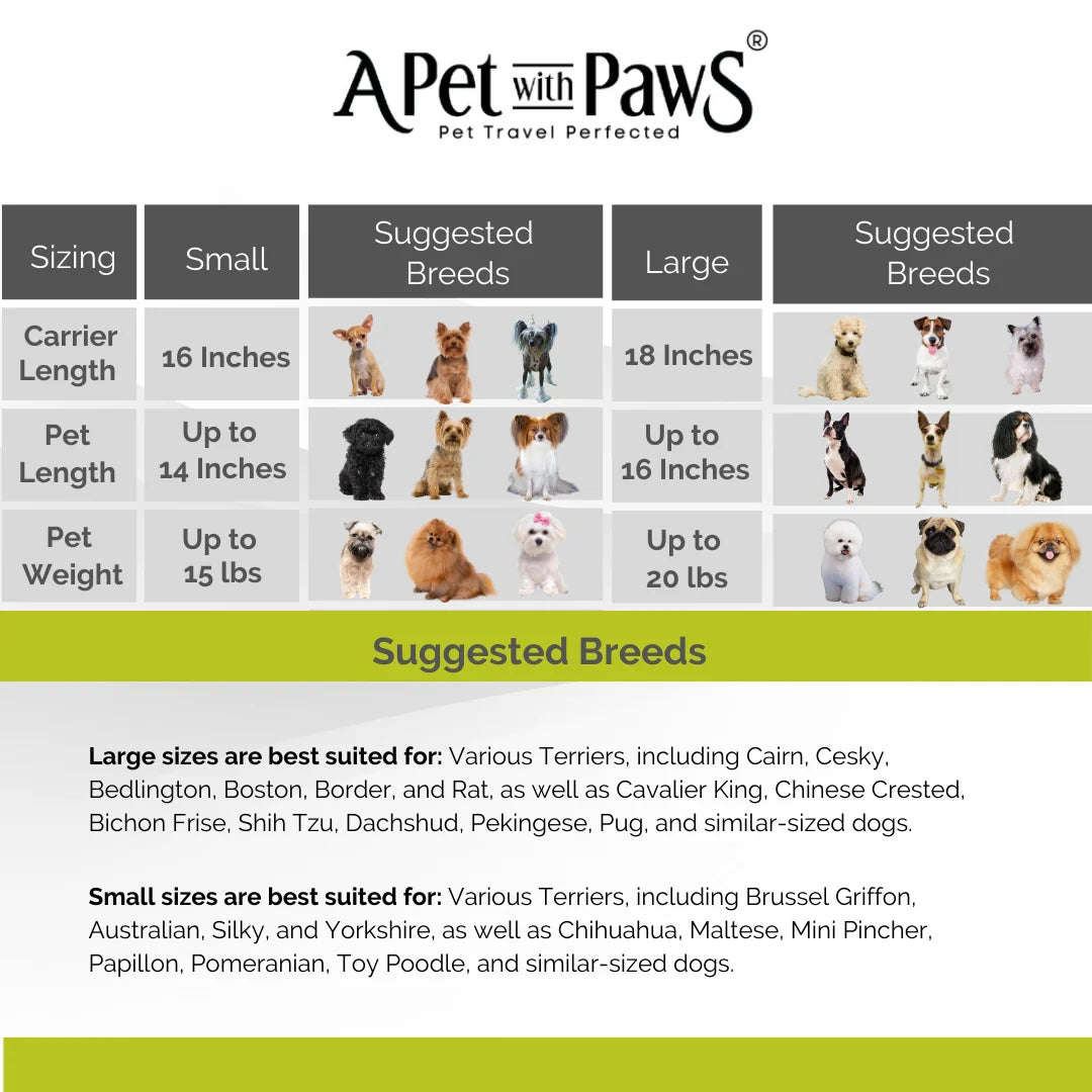 A Pet with Paws® Madison Carrier With Pet Trek Wheelbase