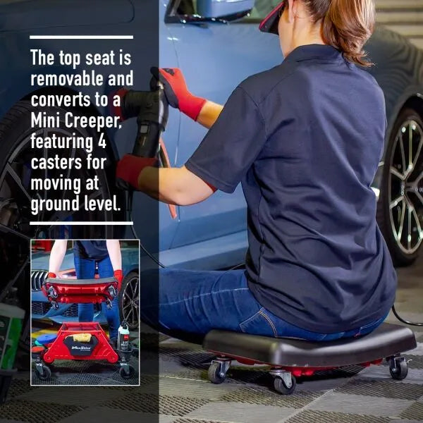 MaxShine Modular Detailing Creeper Seat w/ Cushion