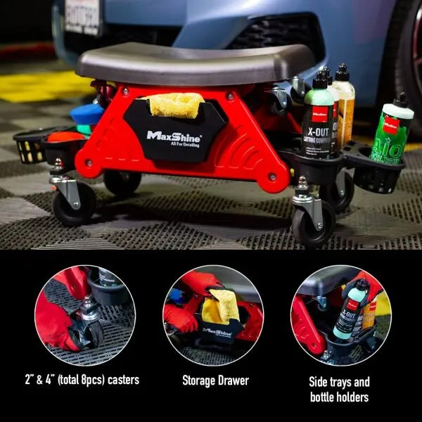 MaxShine Modular Detailing Creeper Seat w/ Cushion