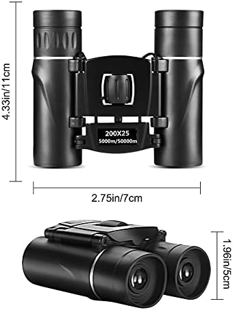 12x30 High-Resolutio Binocularsn for Adult & Kid's Optics Compact Binocular,Bird Watching,Camping,Travel,Spy Games&Exploration (Black)