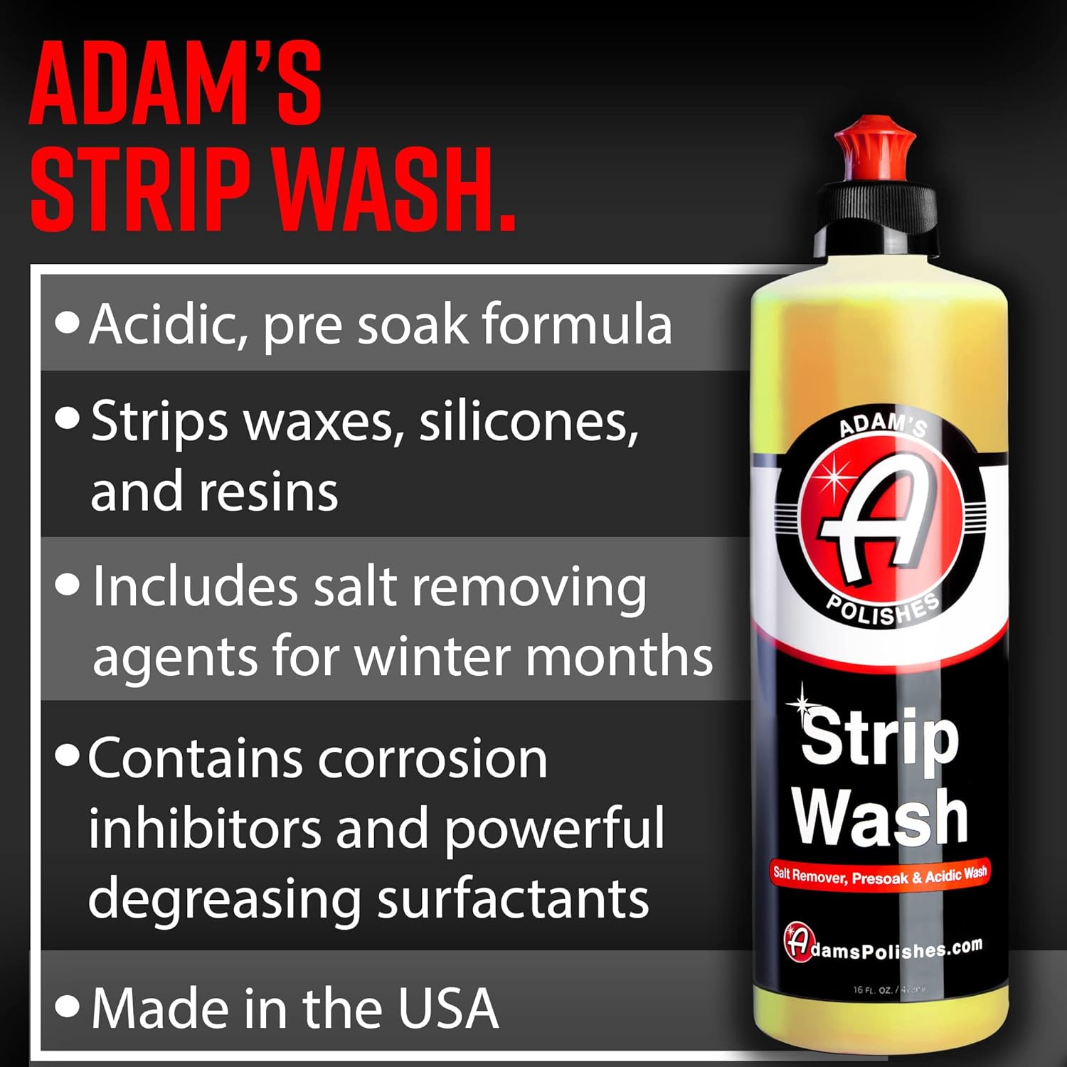 Adam's Strip Wash - 16 oz.