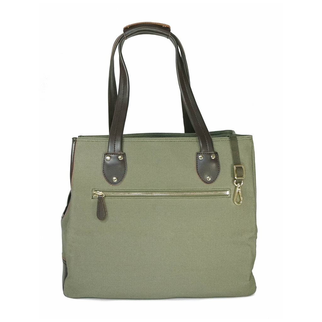 DjangoTote™ Waxed Canvas Dog Carrier Bag and Pet Travel Tote