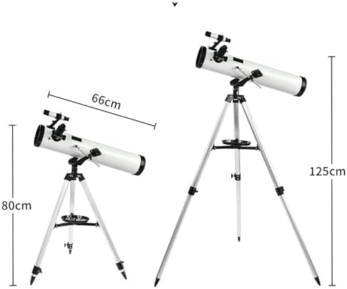 114mm Large Aperture Newtonian Reflector Telescope with Adjustable Tripod for Deep Space Observation