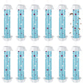 12 Pcs Sticky Fly Trap Fly Stick Indoor Outdoor Long Lasting Adhesive Fly Catcher with Hanging Hook for Wasps Gnats Bugs Insects Moths Fruit Flies Mosquitoes Spiders Fleas (Sky Blue, White)