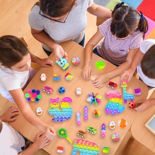1000pcs Party Favors Goodie Bags for Kids, Fidget Toys Pack, Stocking Pinata Stuffers, Birthday Gifts, Classroom Prize, Treasure Box, Carnival Prizes, Easter Eggs Fillers