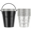 15-Pack Liners & Replacement Traeger HDW152 Drip Grease Bucket for Traeger 20/22/34, Pit Boss, etc Pellets Smoke (Black 15)