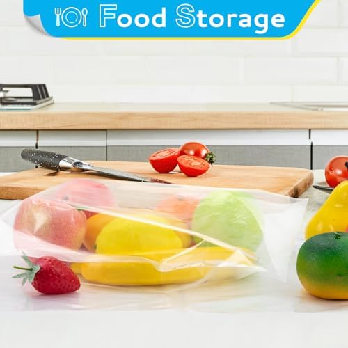 13" X 15" (30 Count) 2 Mil Clear Plastic Shirt Bags, Reclosable Large Poly Bags with Lock Seal Zipper for Travel, Storage, Packaging, Shipping