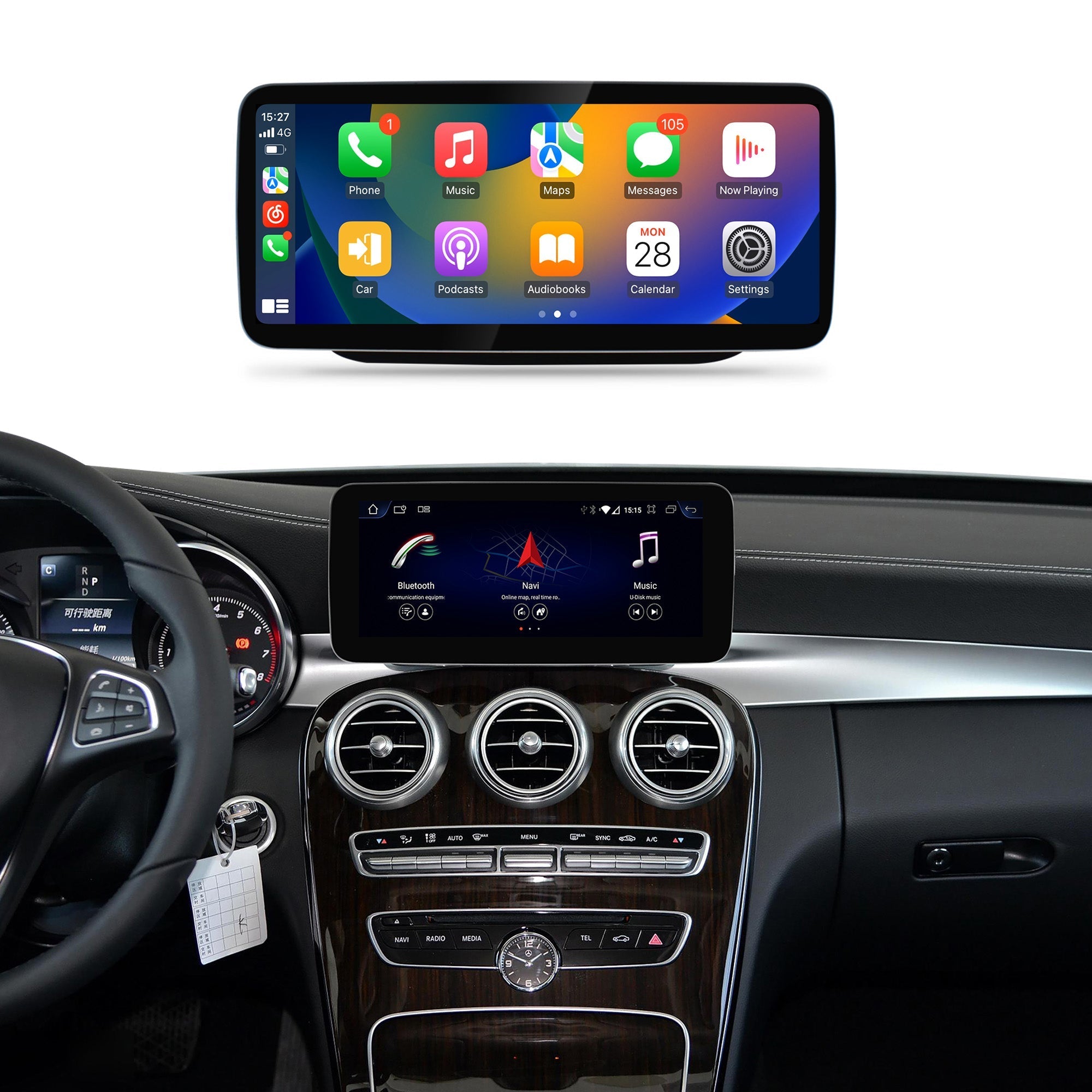10.25'' C/GLC Class W205 2019-2020 Mercedes Android Auto Screen | Wireless Carplay