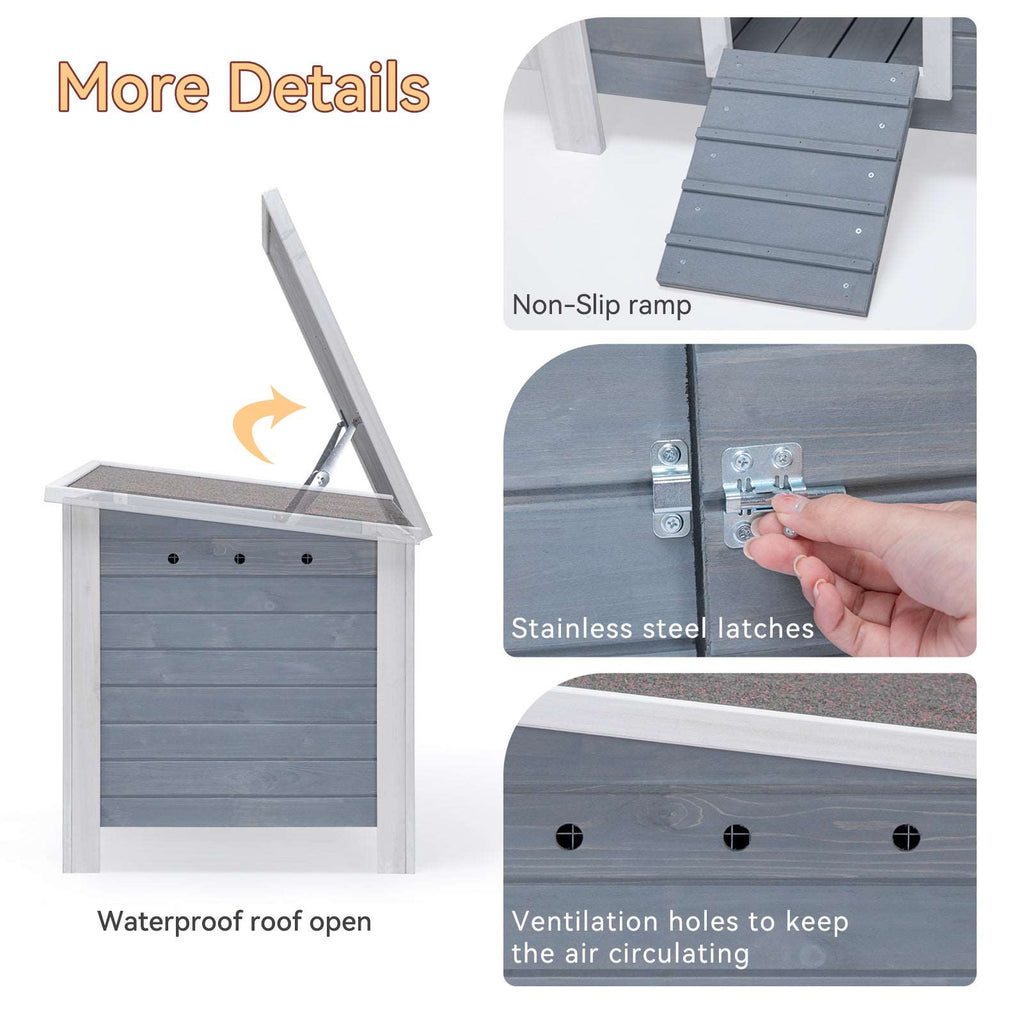 PETSFIT Chicken Coops For Sale Upgraded PerchesWooden Outdoor