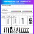 A3 8Y 2021-2022 Ambient Lighting | Rainbow 22 Leds