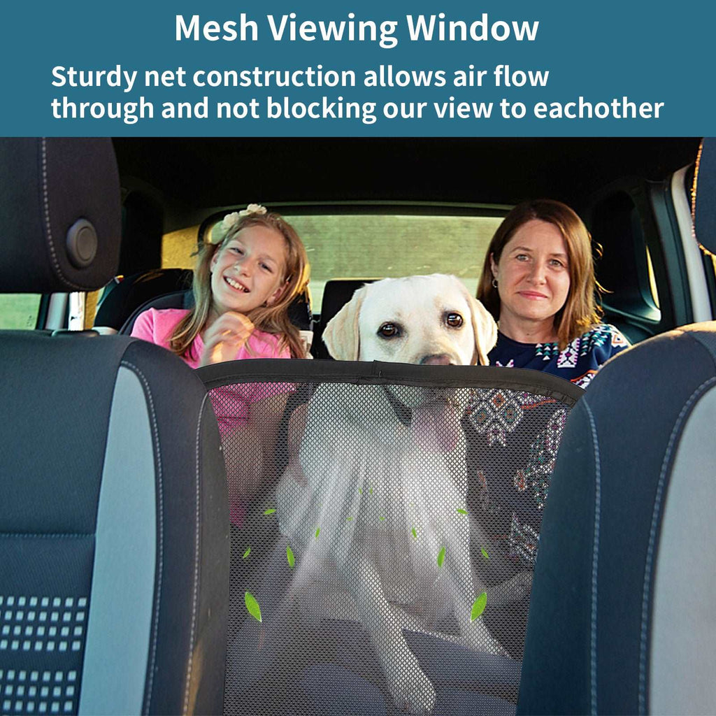 PETSFIT Dog Car Barrier Vehicle Pet Barrier Backseat Mesh