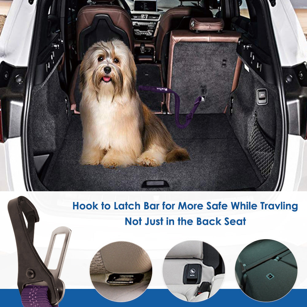 2 Pack Lartch Bar Attachment Seat Belt - Purple