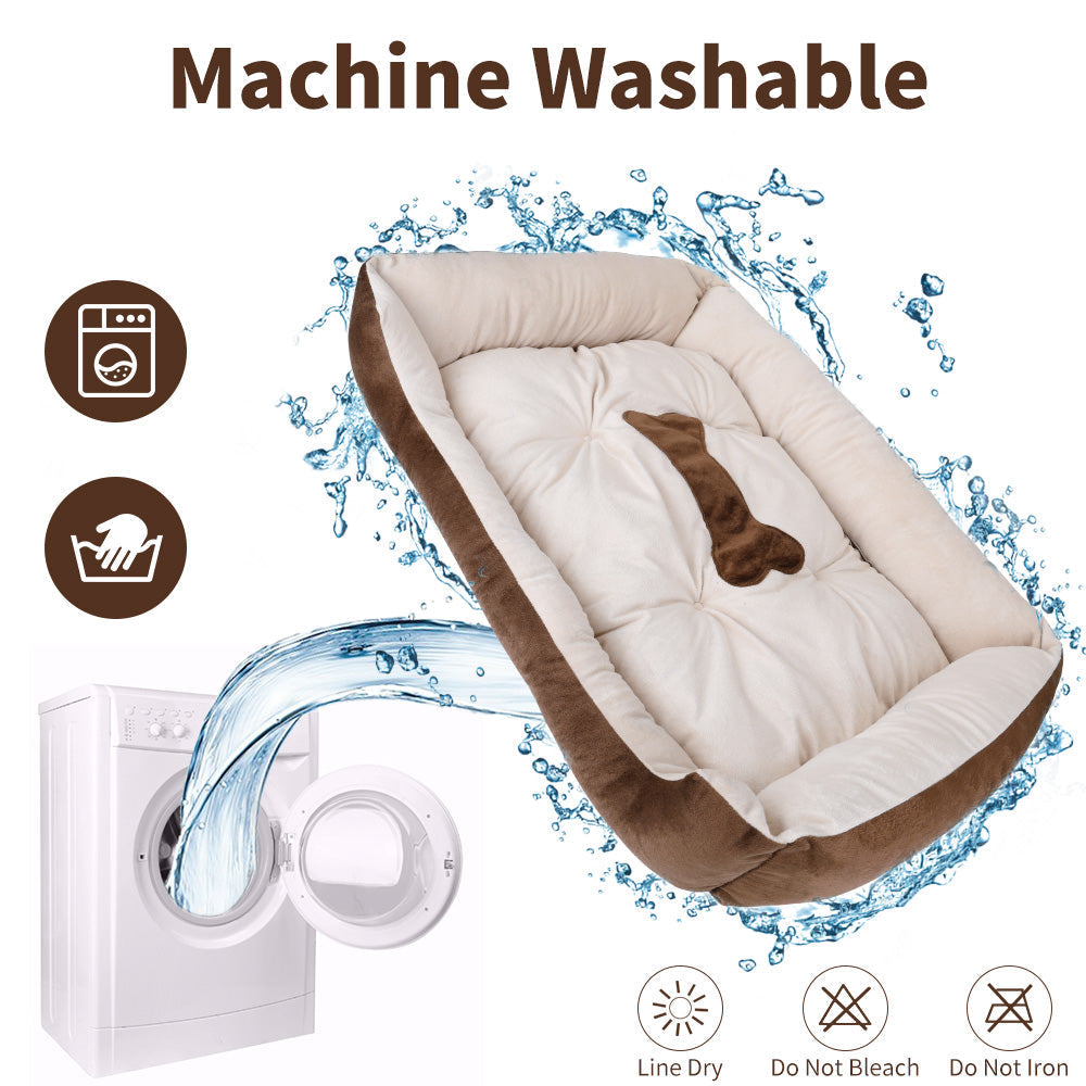 Warming Dog Bed - Coffee