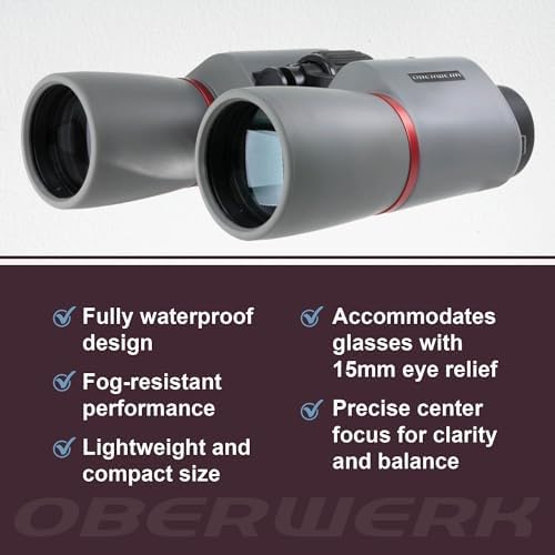 10x50 Explore Binoculars - Compact & Lightweight Binoculars for Adults | Bird Watching, Hiking, & Outdoor Use | Wide 6.0° FOV | Fully Multi-Coated & Waterproof | Includes Case & Neck Strap