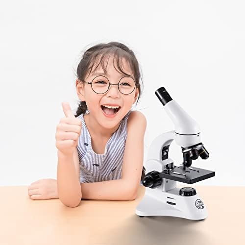 100X-2000X Microscope for Adults, Professional Biological Optical Microscopes with Prepared Slides School Home Lab Education Gifts for Kids Students Beginners
