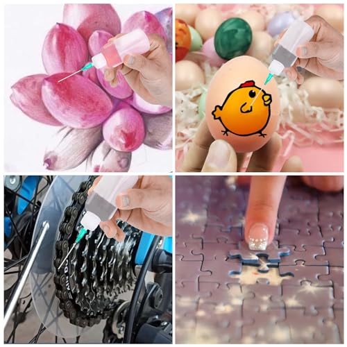 100ml Glue Bottles, Precision Tip Applicator Bottle, Needle Tip Squeeze Bottle, 18G 20G 25G Blunt Needle Set Bottle with Sealing Cap