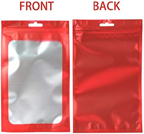 100pcs Resealable Mylar Packaging Bags Small Business Supplies Candy Sample Freshie Jewelry Bracelet Zipper Zip Package Pouch Bag