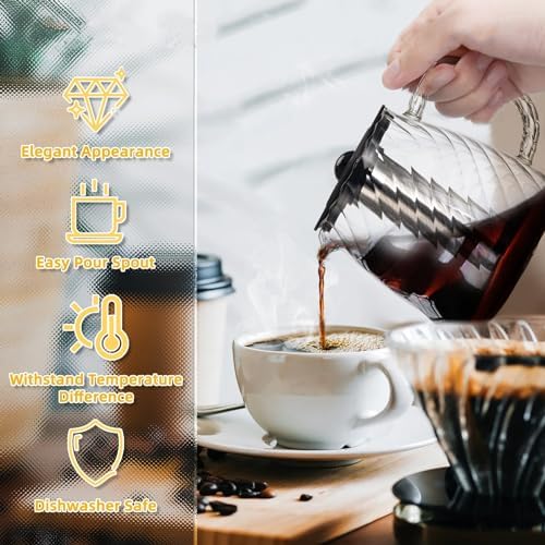 12 Cup Coffee Pot Replacement for Ninja CE251 CE250 CE200 CE200C CE201 CE201C Coffee Maker Glass Carafe