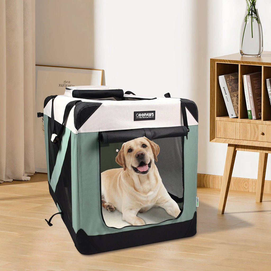 Jespet Goopaws Series Indoor & Outdoor 3-Door Collapsible Soft-Sided Dog, Cat & Small Pet Crate