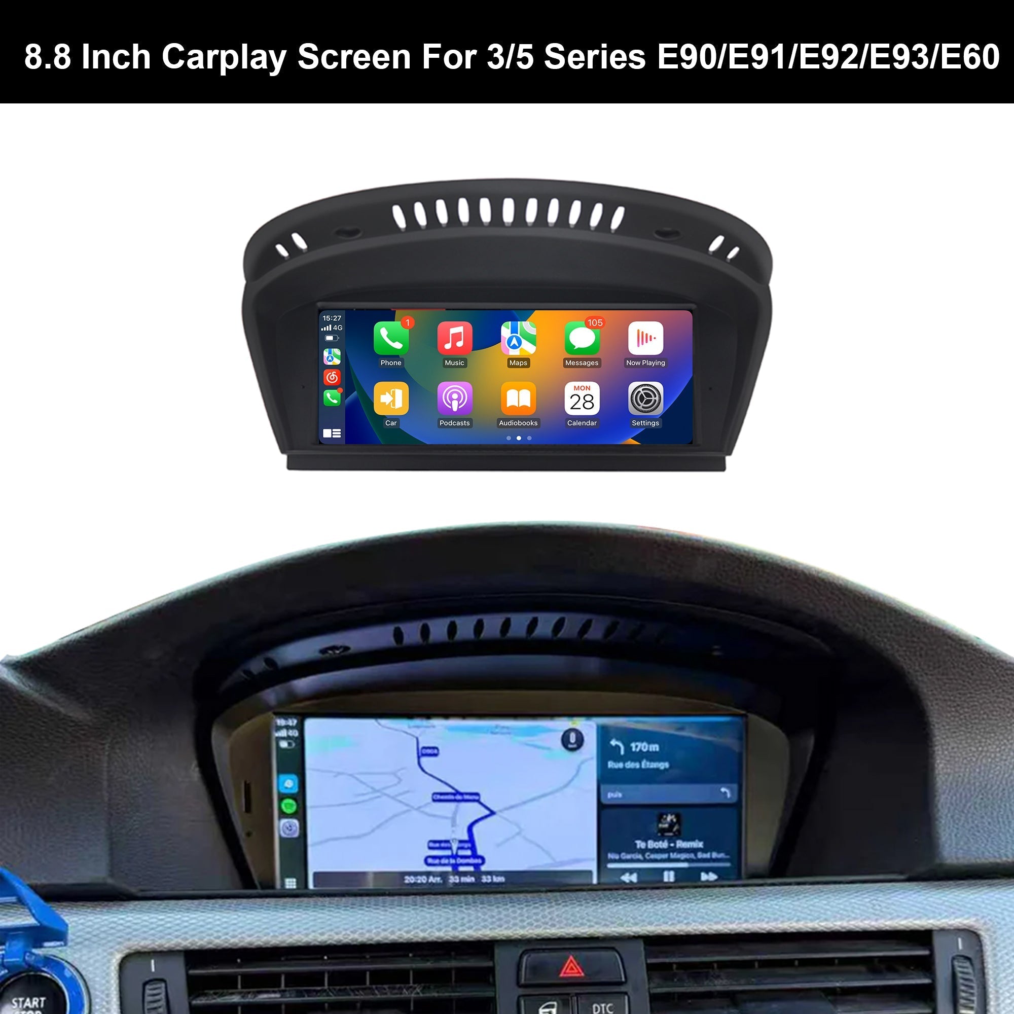 8.8'' Android Screen Multimedia For 3/5 Series E90 E91 E92 E93 E60 E61 2003-2012 CCC CIC