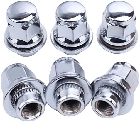 12x1.5 Lug Nuts 20 Pcs Chrome Closed End Mag Style Lug Nuts with Washer 13/16" (21mm) Hex Compatible with Toyota Camry/Corolla/Tacoma Lexus