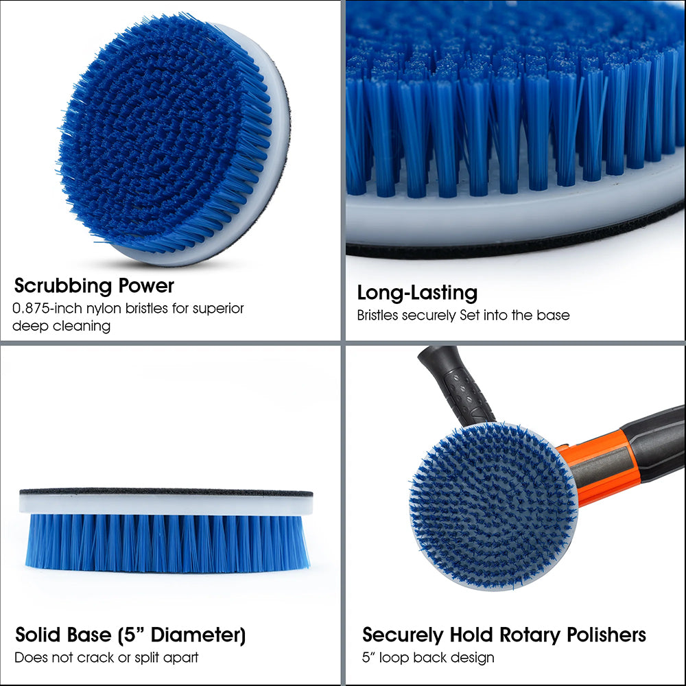 SM Arnold Carpet & Upholstery Loop Back Rotary Brush - 5" x .875"