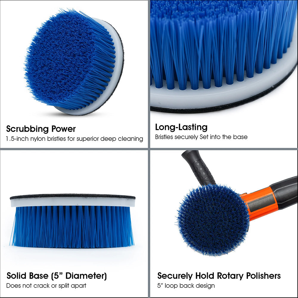 SM Arnold Carpet & Upholstery Loop Back Rotary Brush - 5" x 1.5"