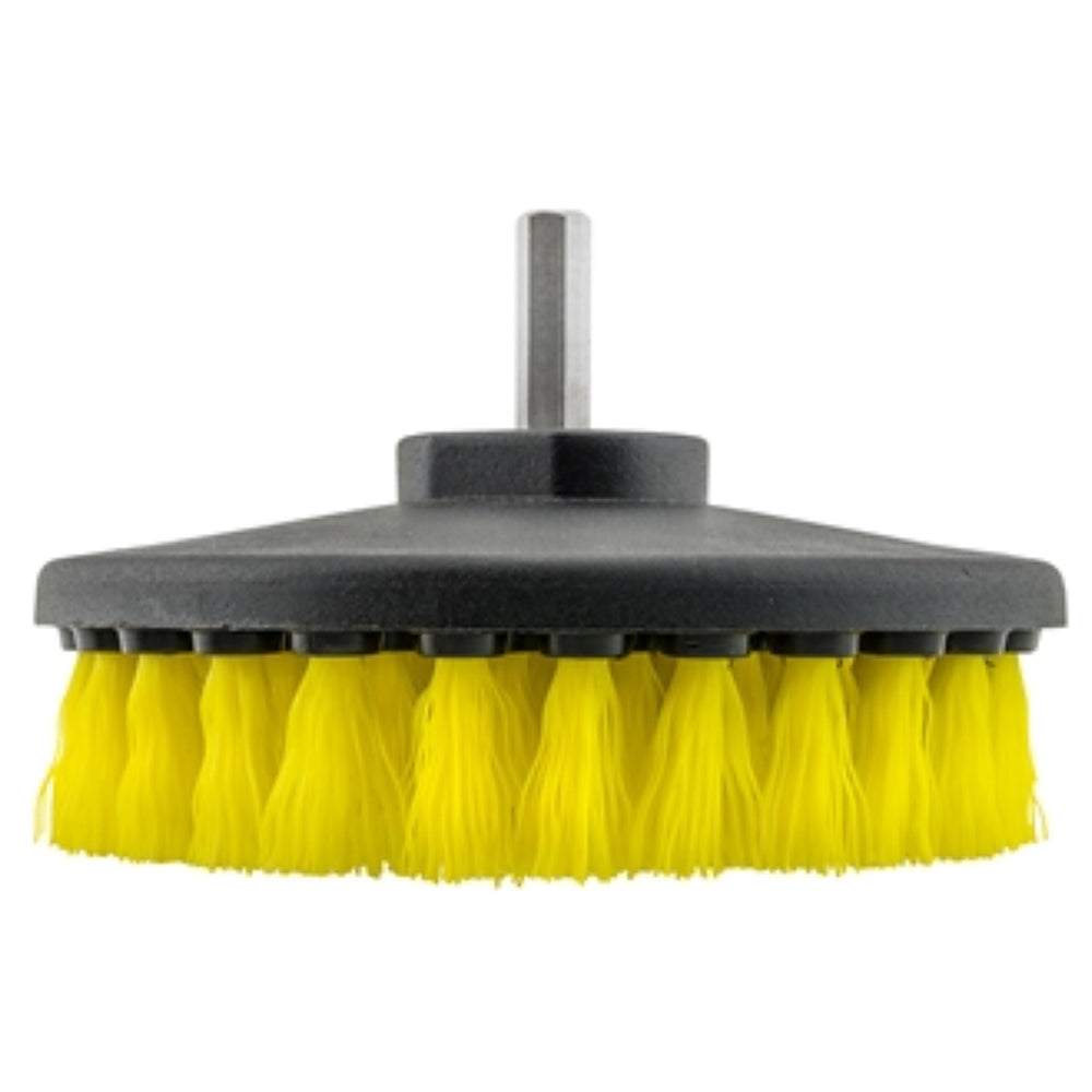 SM Arnold Carpet & Upholstery Drill Brush - Yellow/Medium Duty