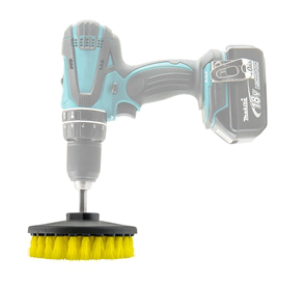 SM Arnold Carpet & Upholstery Drill Brush - Yellow/Medium Duty