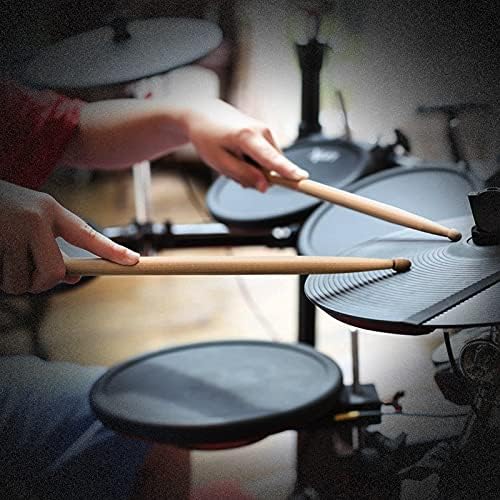 12 Pairs Drum sticks 7A Classic Maple Wood Drumsticks Wood Tip Drumstick for Adults Kids and Beginners