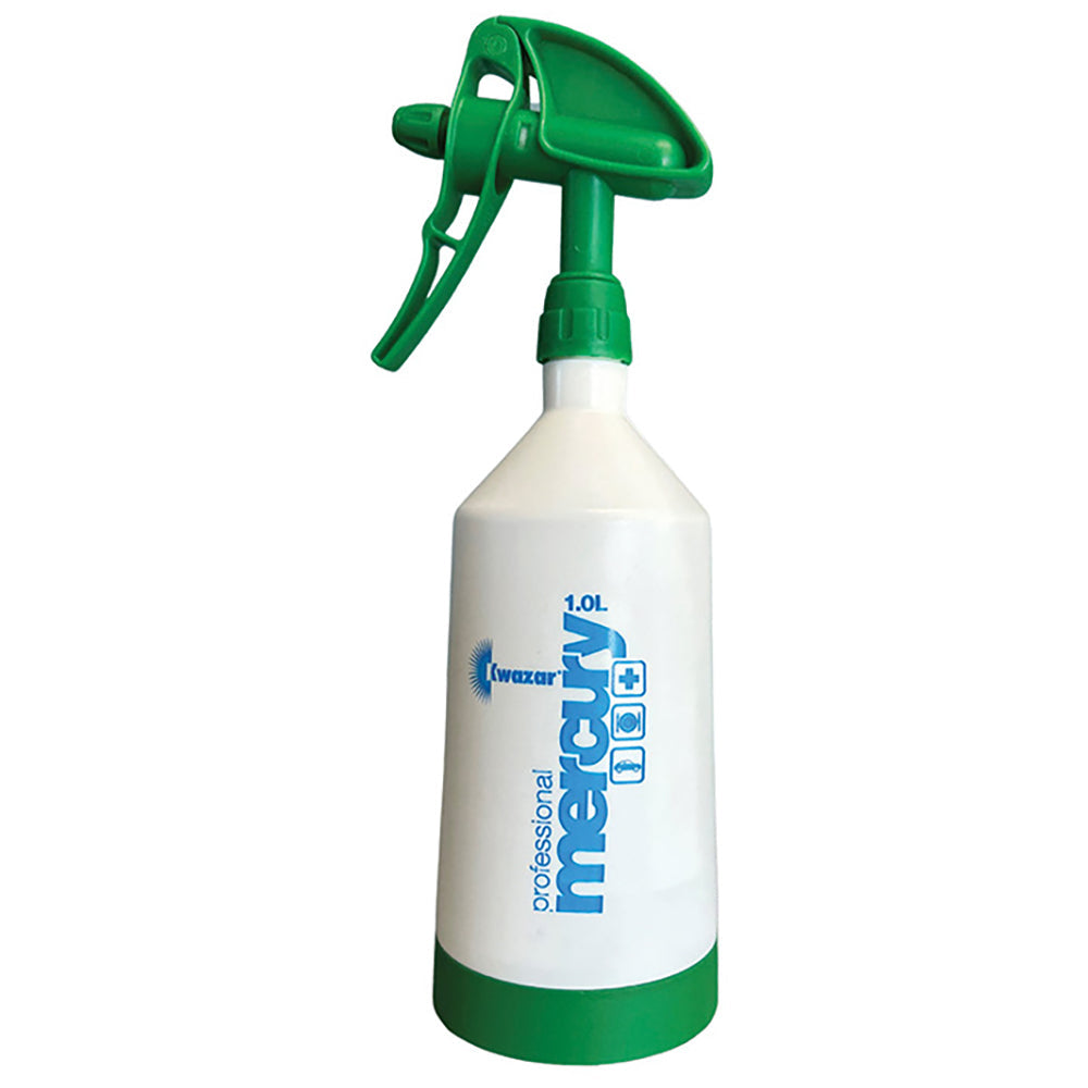 Kwazar Mercury Pro+ Spray Bottle, Dual Action Trigger - 1.0 Liter, Green